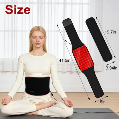 Red Light Therapy for Body, Infrared Red Light Therapy Belt, Redlight Therapy for Body Back Shoulder Waist, Infrared Light Stomach Wrap, Firmly 3-In-1 LED Bead with Timer, Gift for Women Men